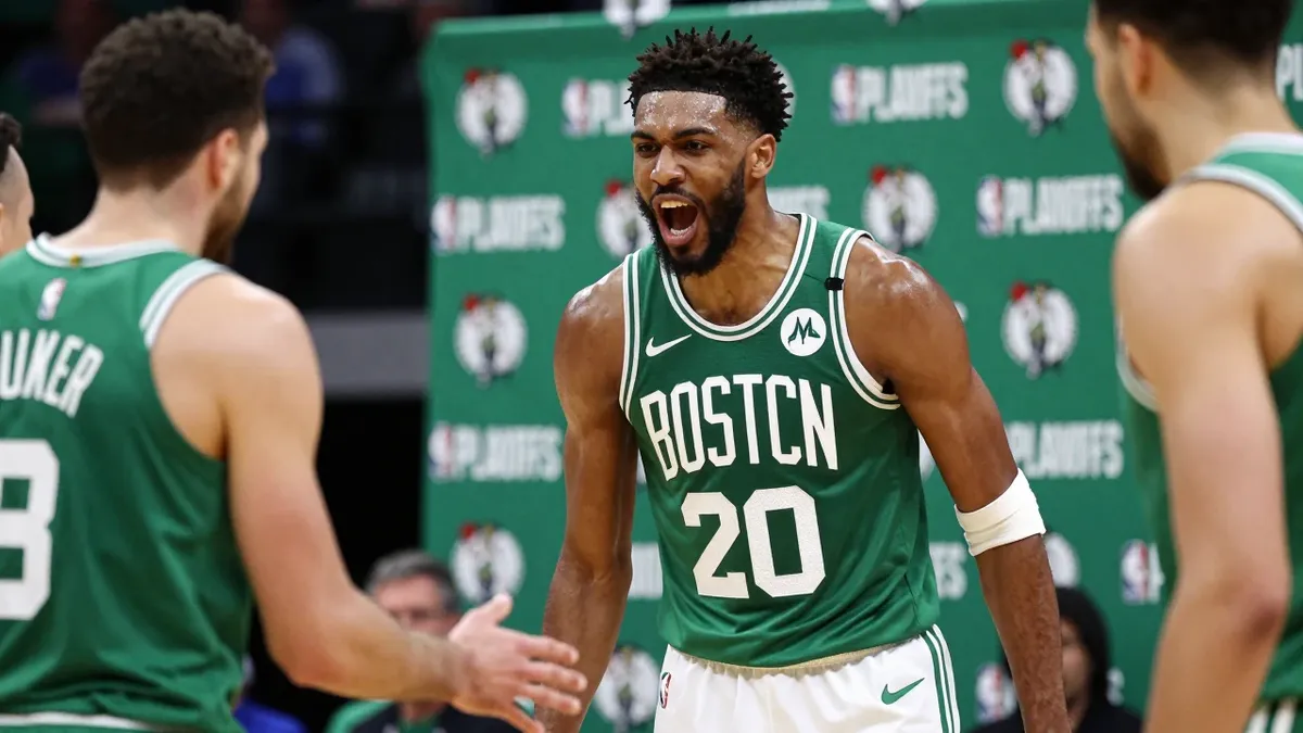 Boston Celtics sign PJ Dozier to a two-way contract in 2018, while winning Game 3 of the 2020 NBA Playoffs against the...